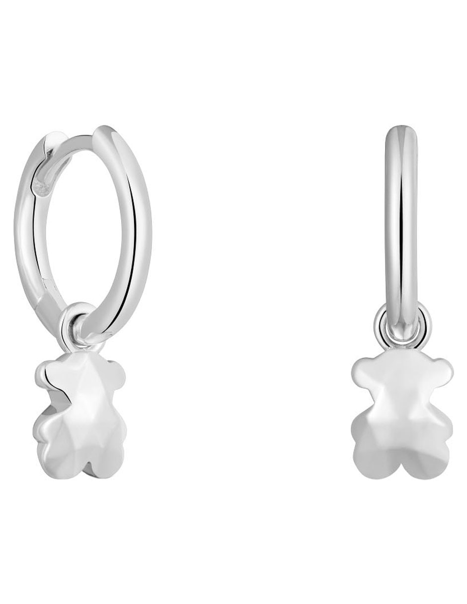 Aros de oso Icon Metal de plata P 925 con acabado brillante