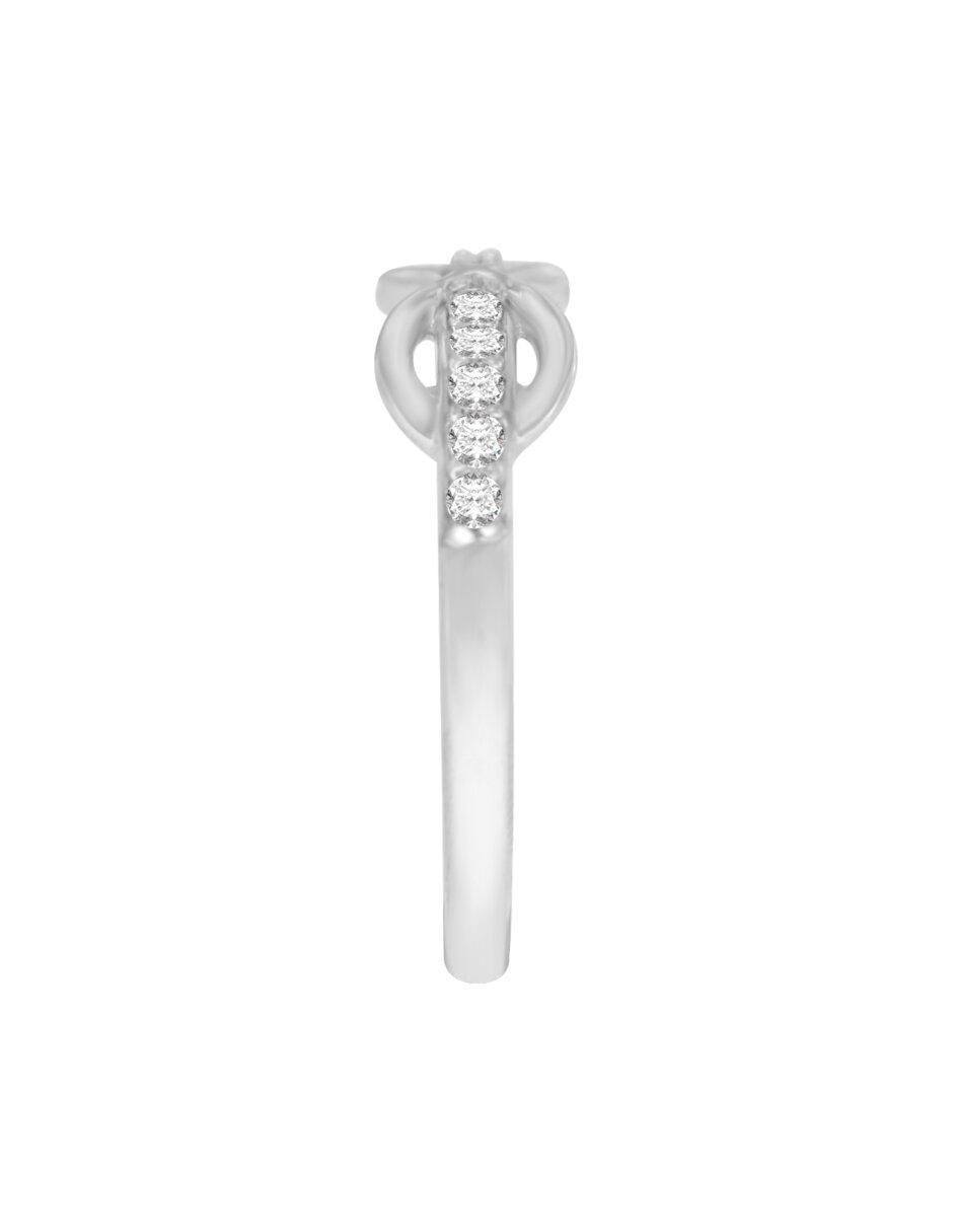 Anillo de infinito 14 k de oro diamante brillante 2