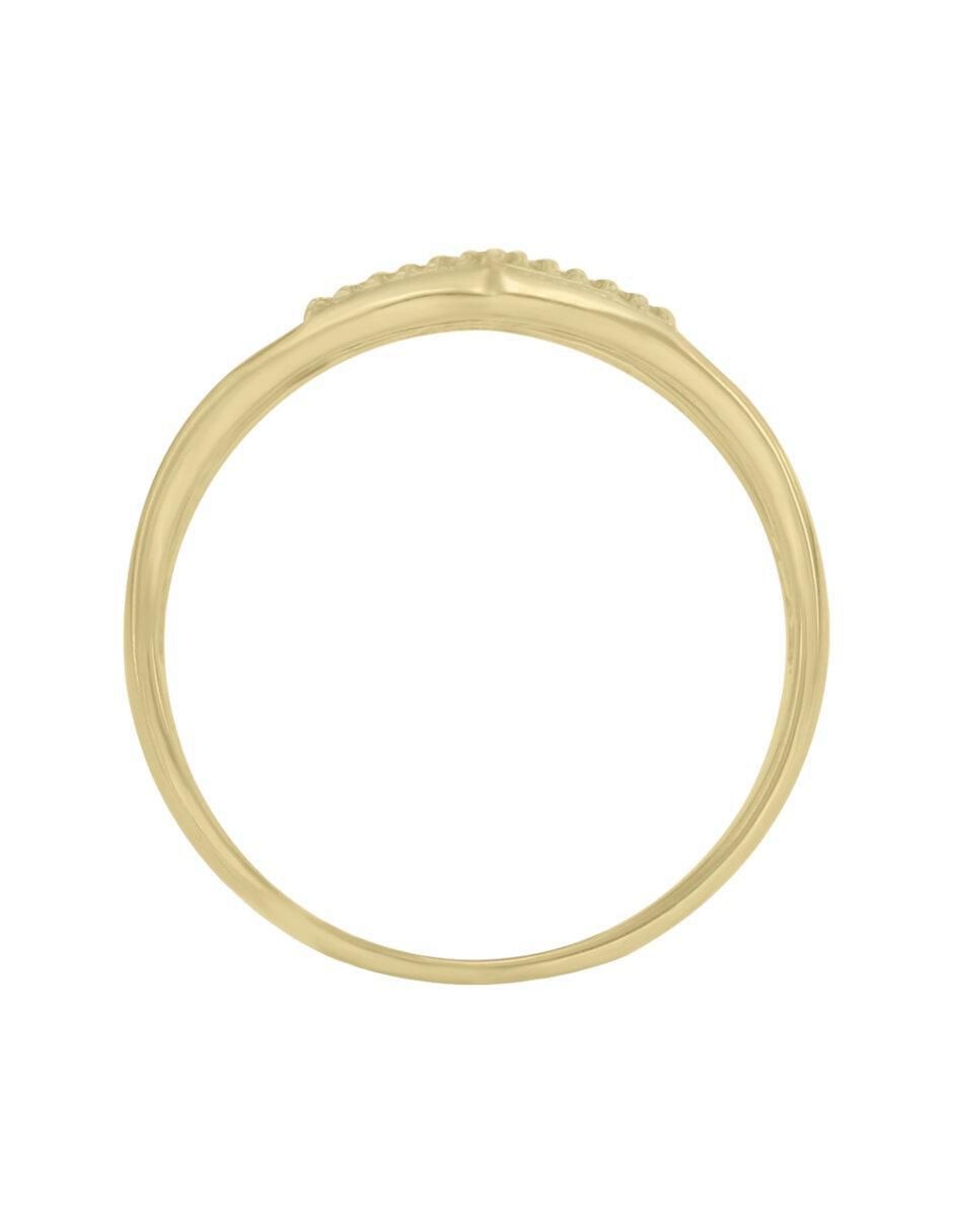 Anillo Emma 14 k de oro diamante brillante 3