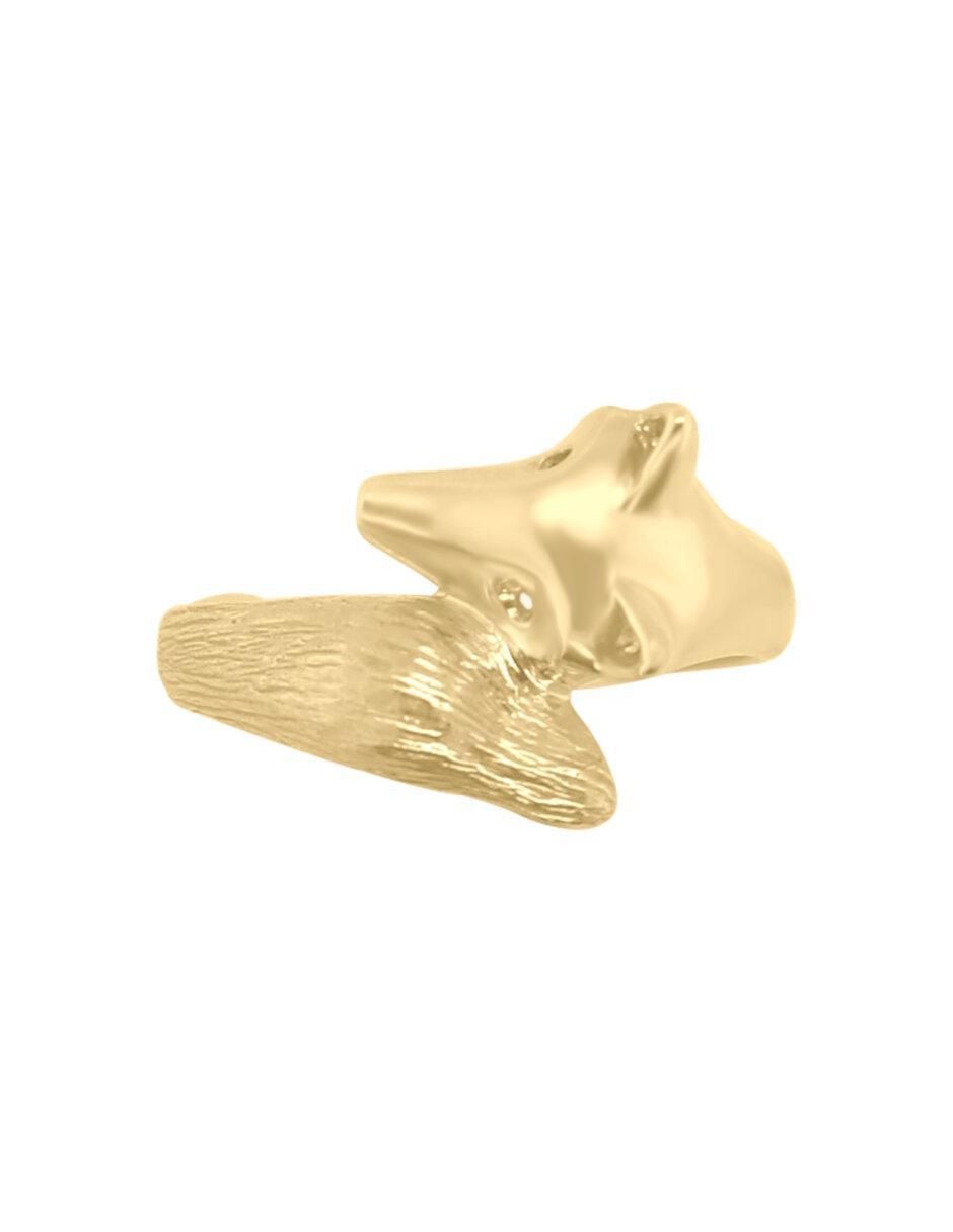 Anillo de zorro Zorrito 14 k de oro brillante