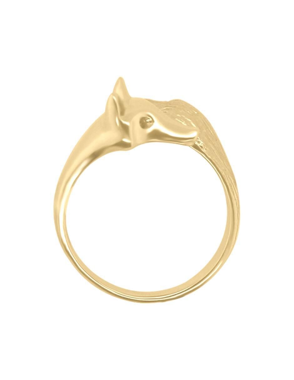 Anillo de zorro Zorrito 14 k de oro brillante 4