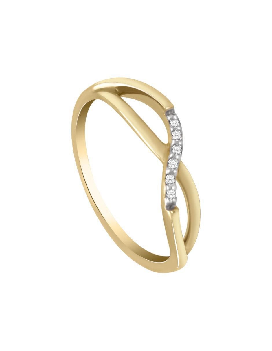 Anillo "de (si aplica)" redondo fianelli vania no aplica 14 k "de" oro diamante brillante