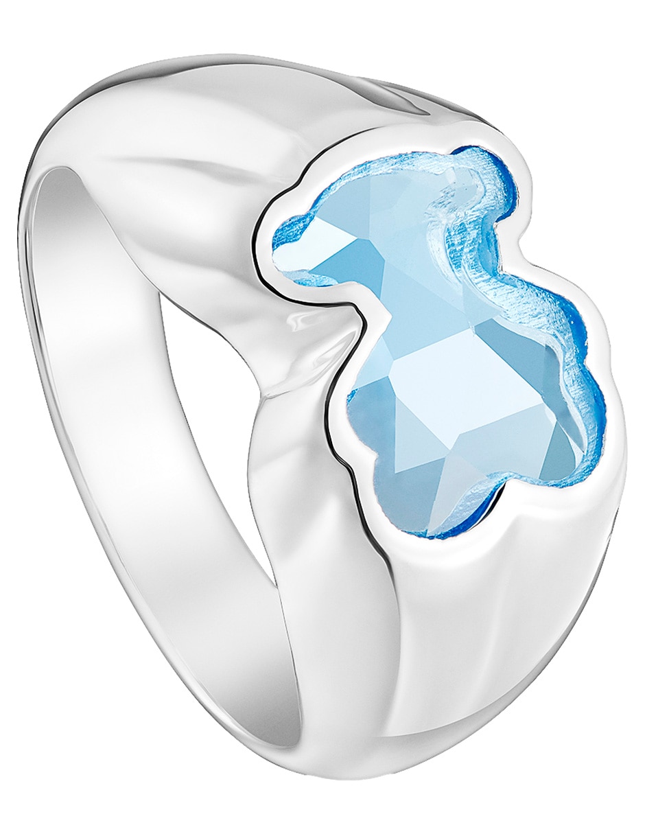 Anillo Icon Color LGG Oso P 925 de plata espinela brillante 2
