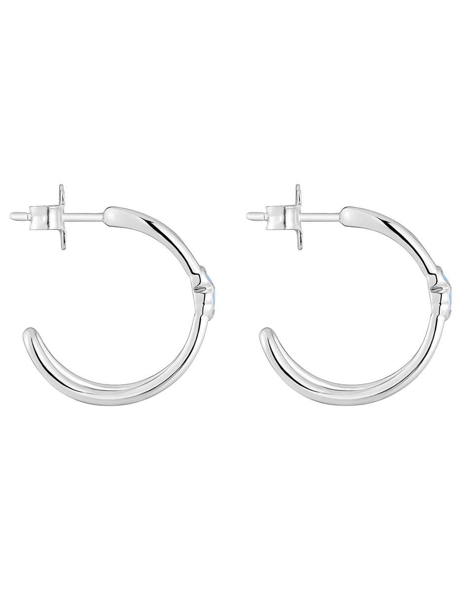 Aros de oso Icon Color lgg de plata P925 con acabado brillante espinela 2