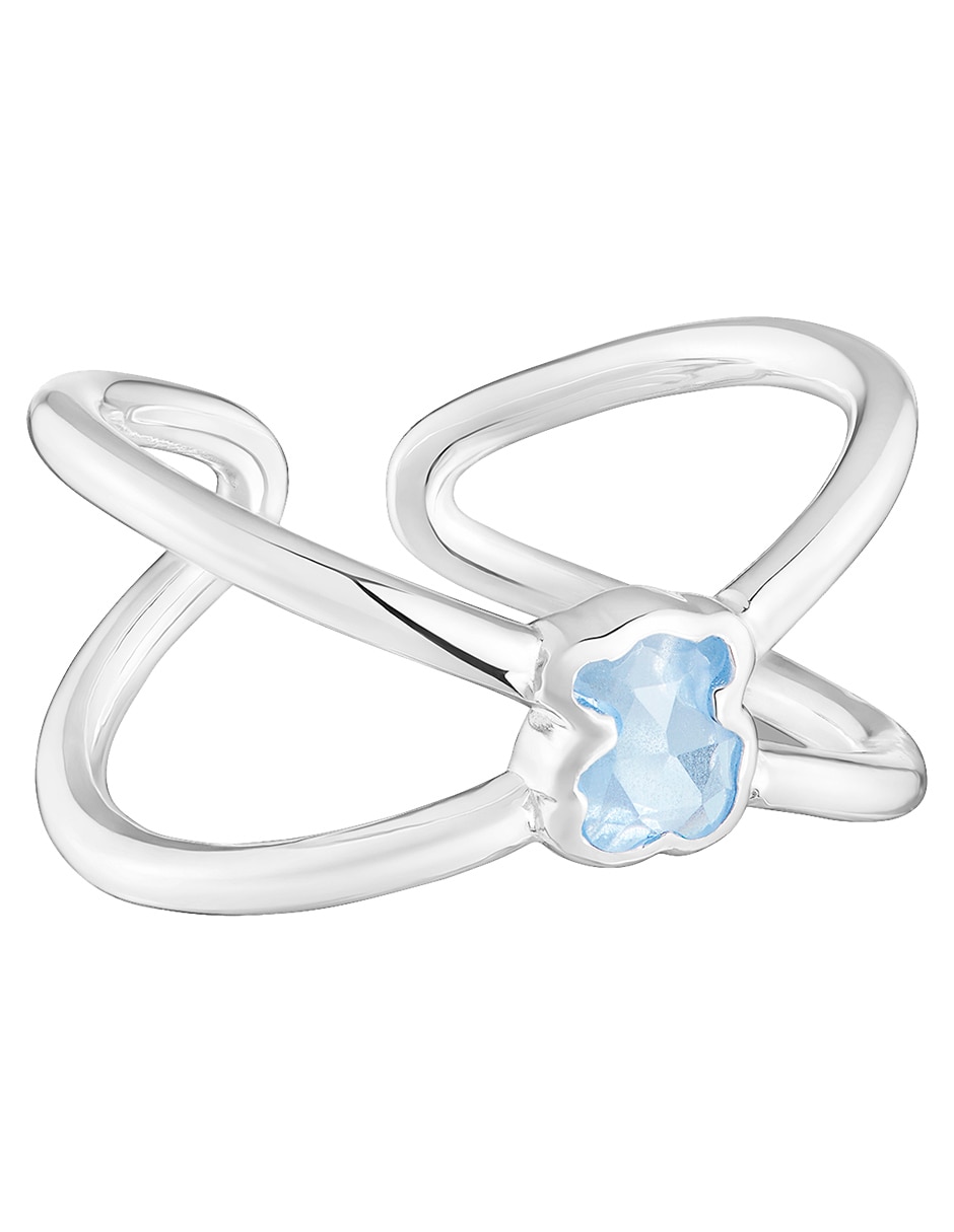 Anillo Icon Color LGG Oso de plata espinela brillante