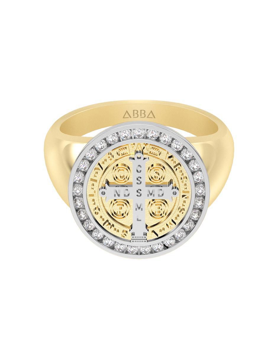 Anillo 10 k de oro zirconia brillante Anillo 10 k de oro zirconia brillante