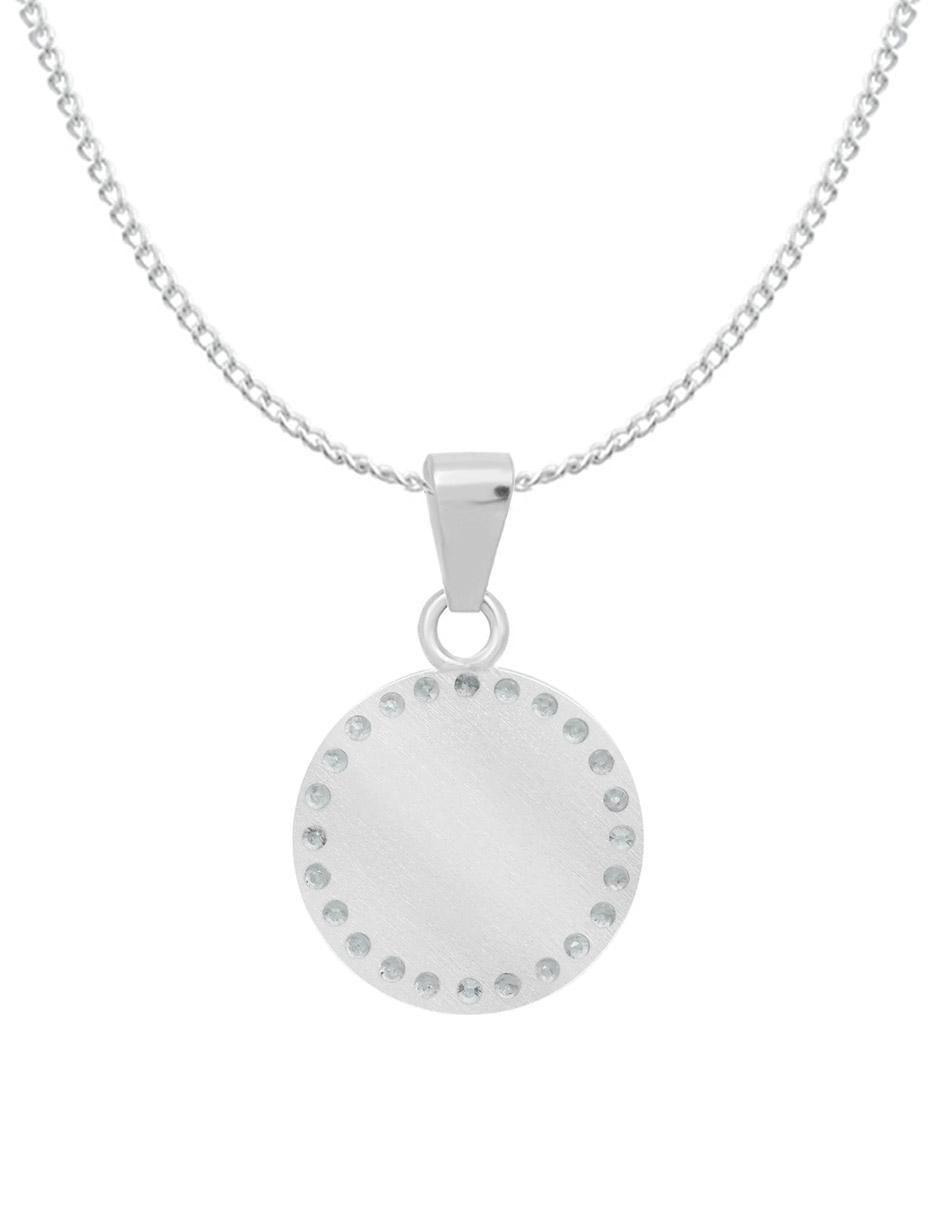 Collar con dije San Benito de plata P 925 4