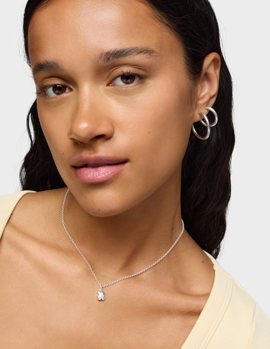 Collar con dije Icon Metal de plata P 925 4
