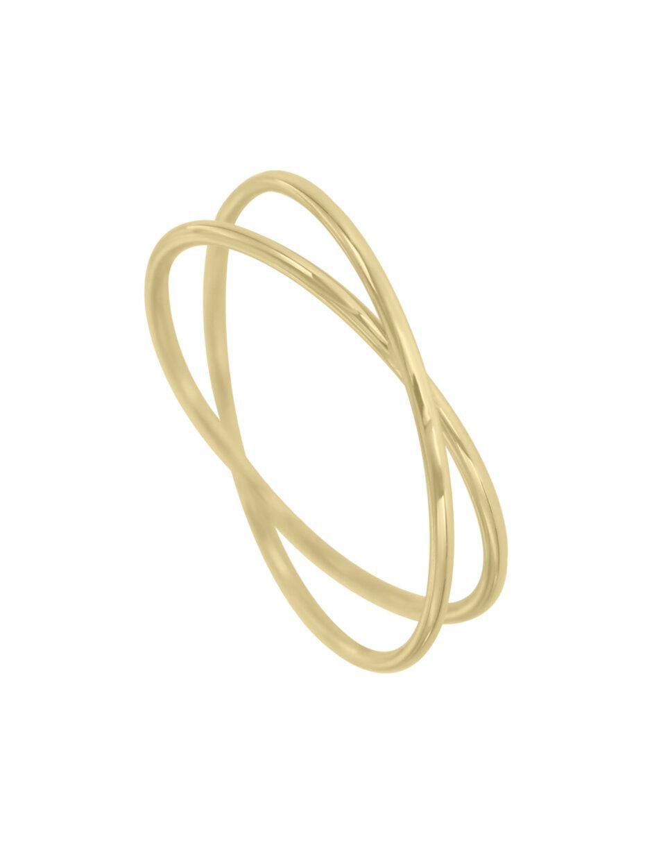Anillo Juliana 14 k de oro brillante 4