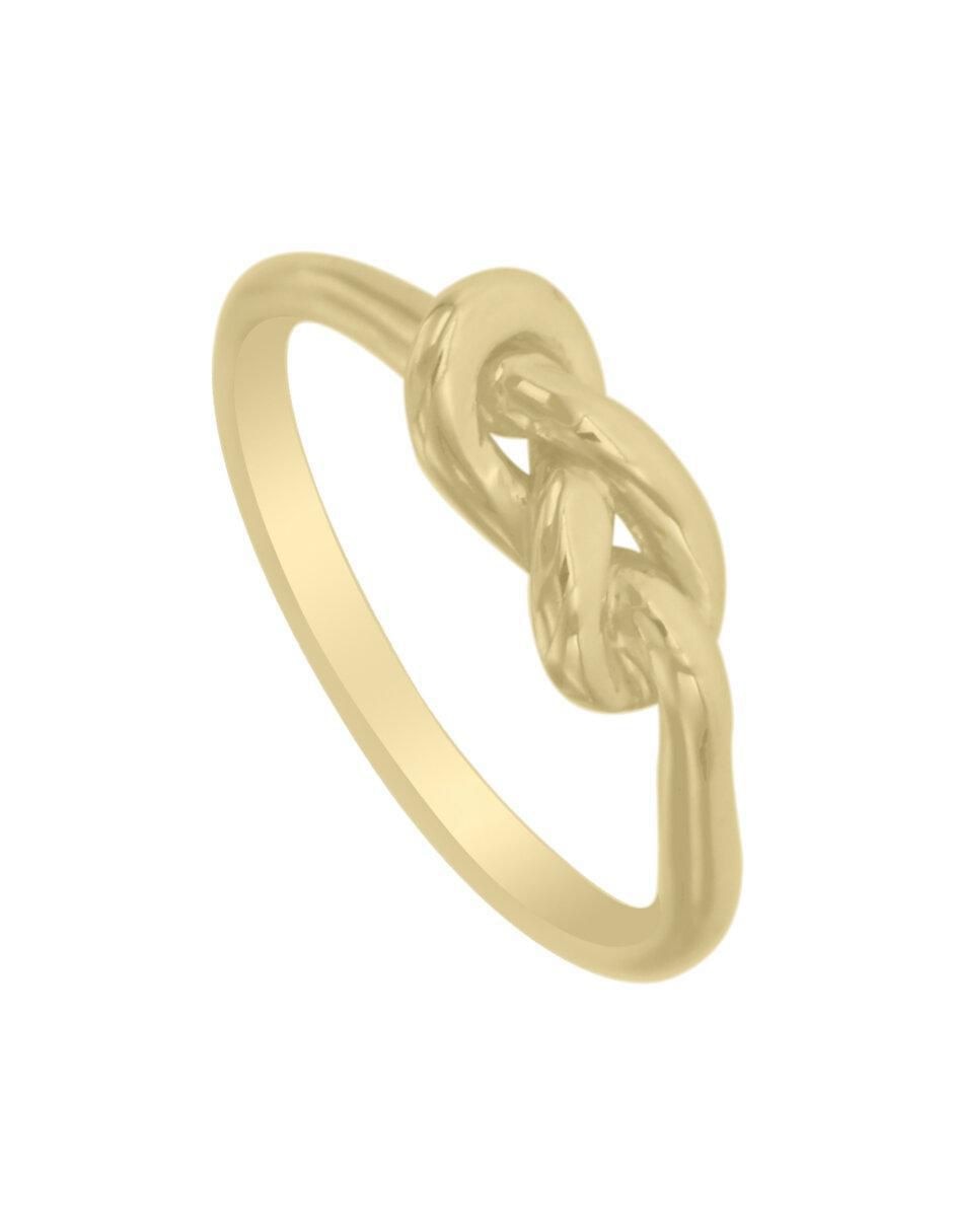 Anillo "de (si aplica)" nudo fianelli nudo no aplica 14 k "de" oro sin gema brillante