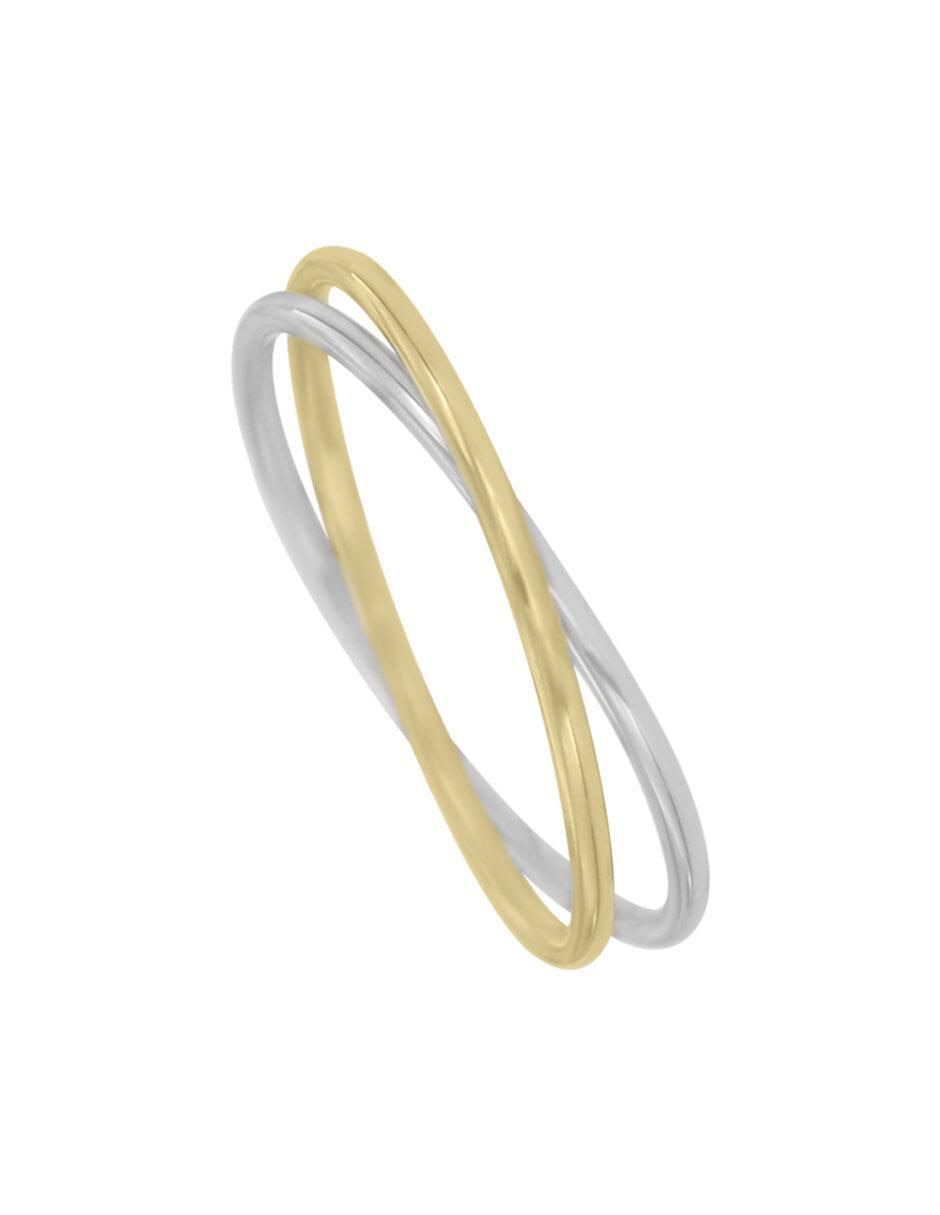 Anillo Judith 14 k de oro brillante 4