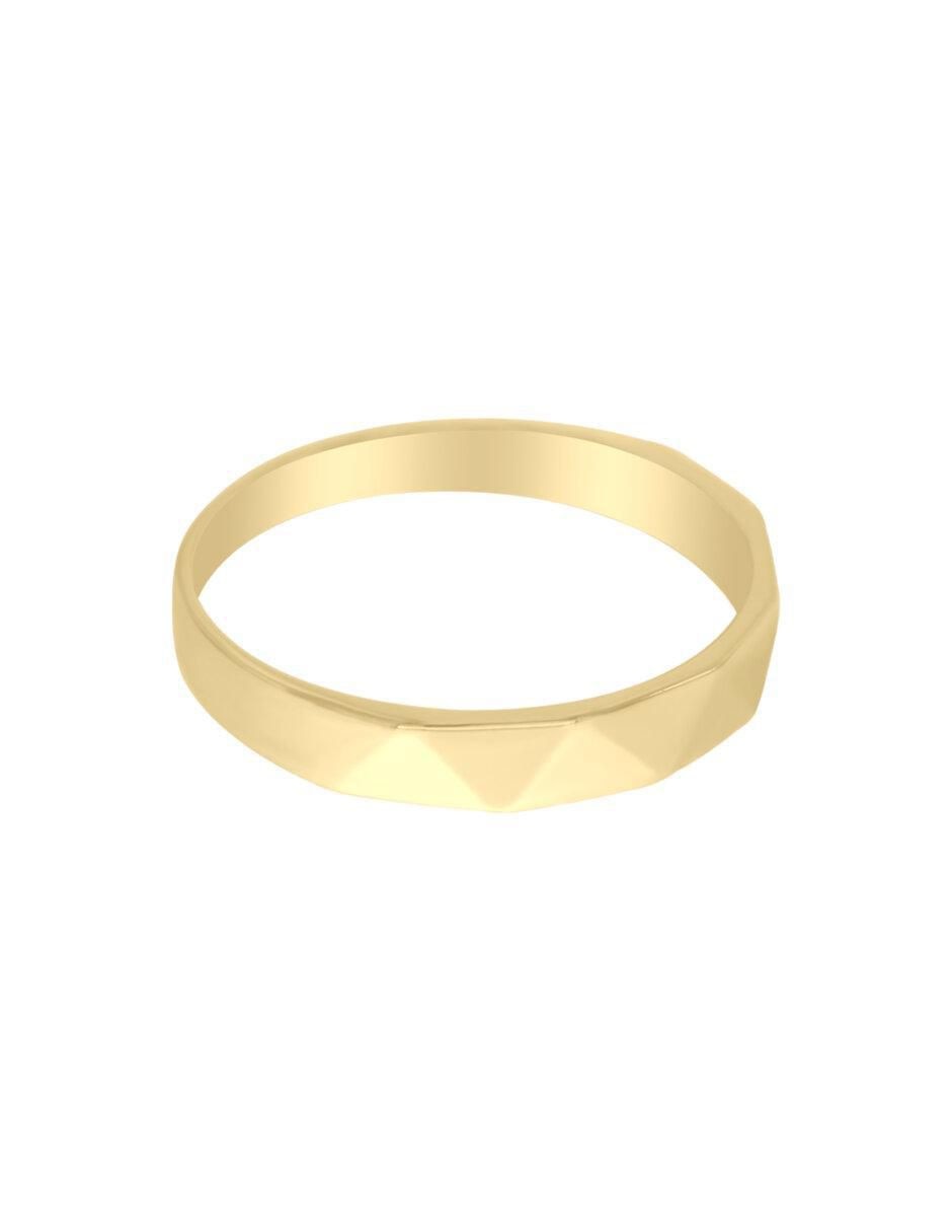 Anillo Julissa 14 k de oro brillante