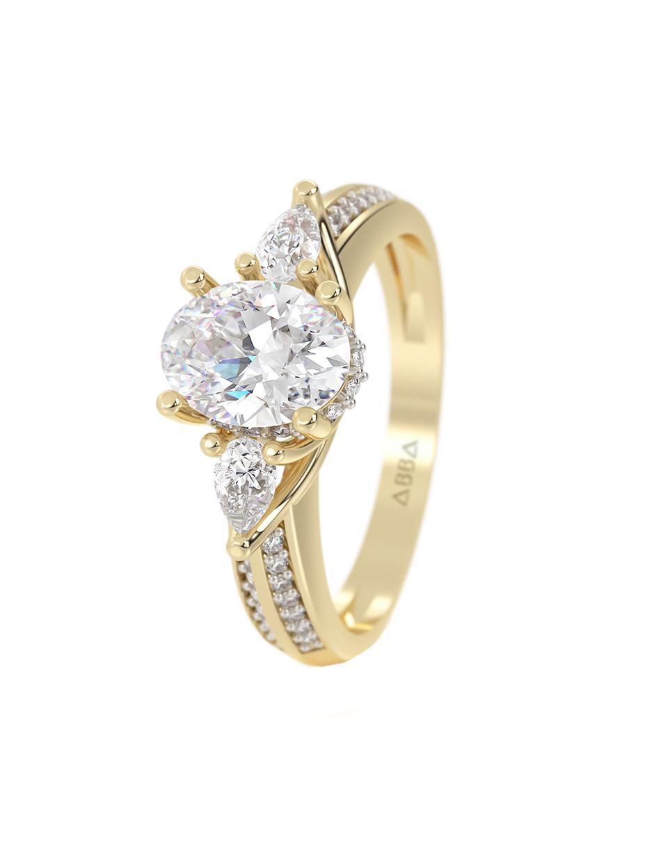 Anillo "de (si aplica)" ninguna abba joyas sin familia no aplica 10 k "de" oro zirconia brillante