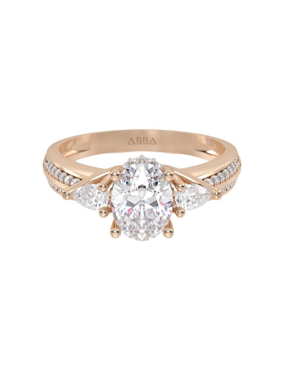 Anillo 10 k de oro zirconia brillante Anillo 10 k de oro zirconia brillante