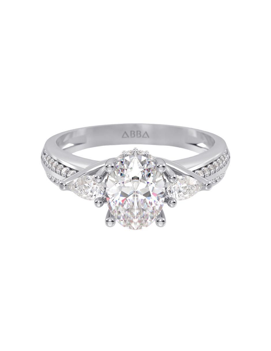 Anillo 14 k de oro zirconia brillante Anillo 14 k de oro zirconia brillante