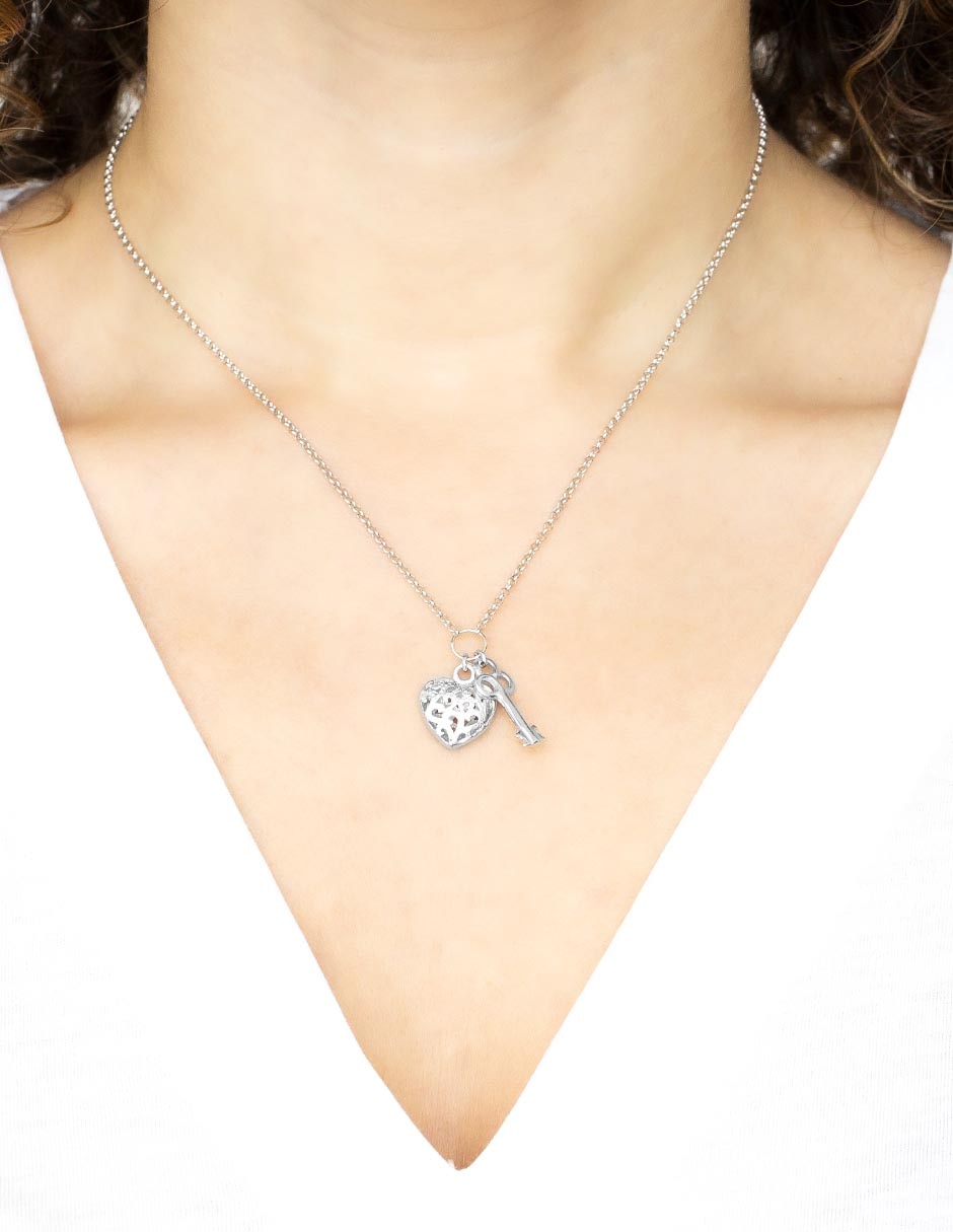 Collar con dije de plata P 925 3