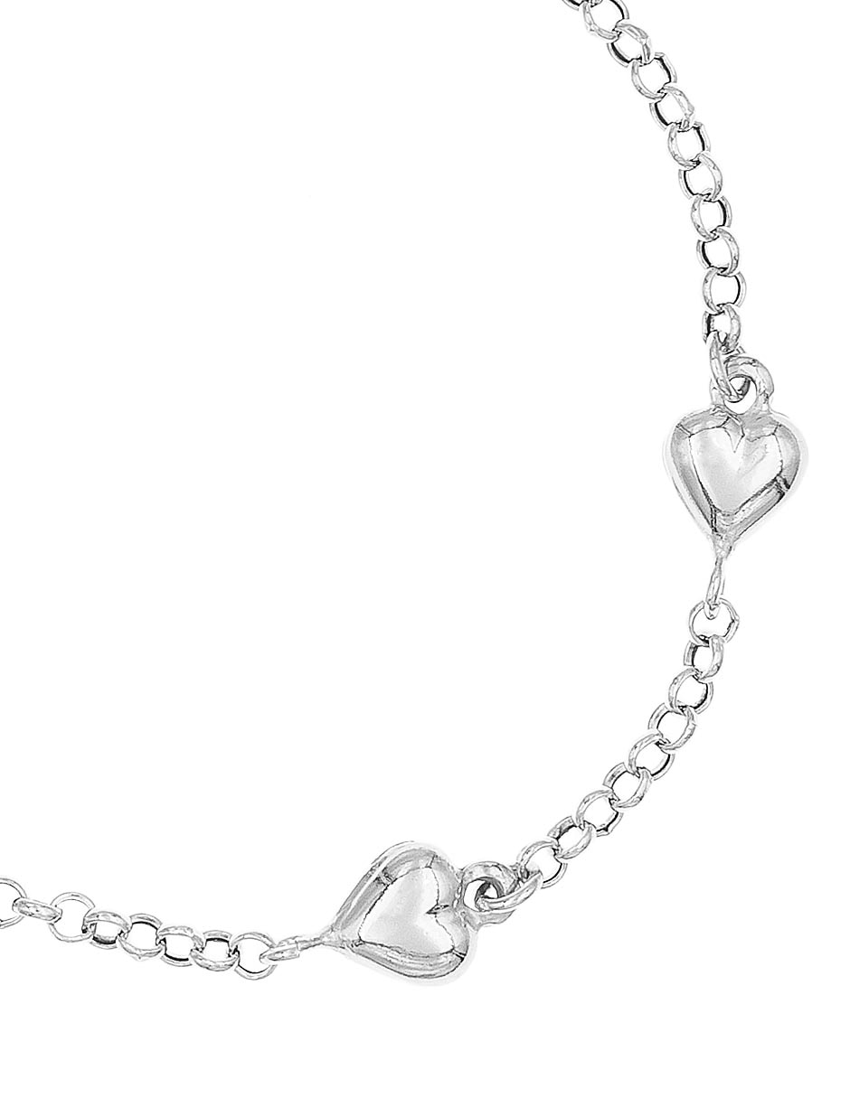 Brazalete de plata P 925 con acabado baño rodio 2