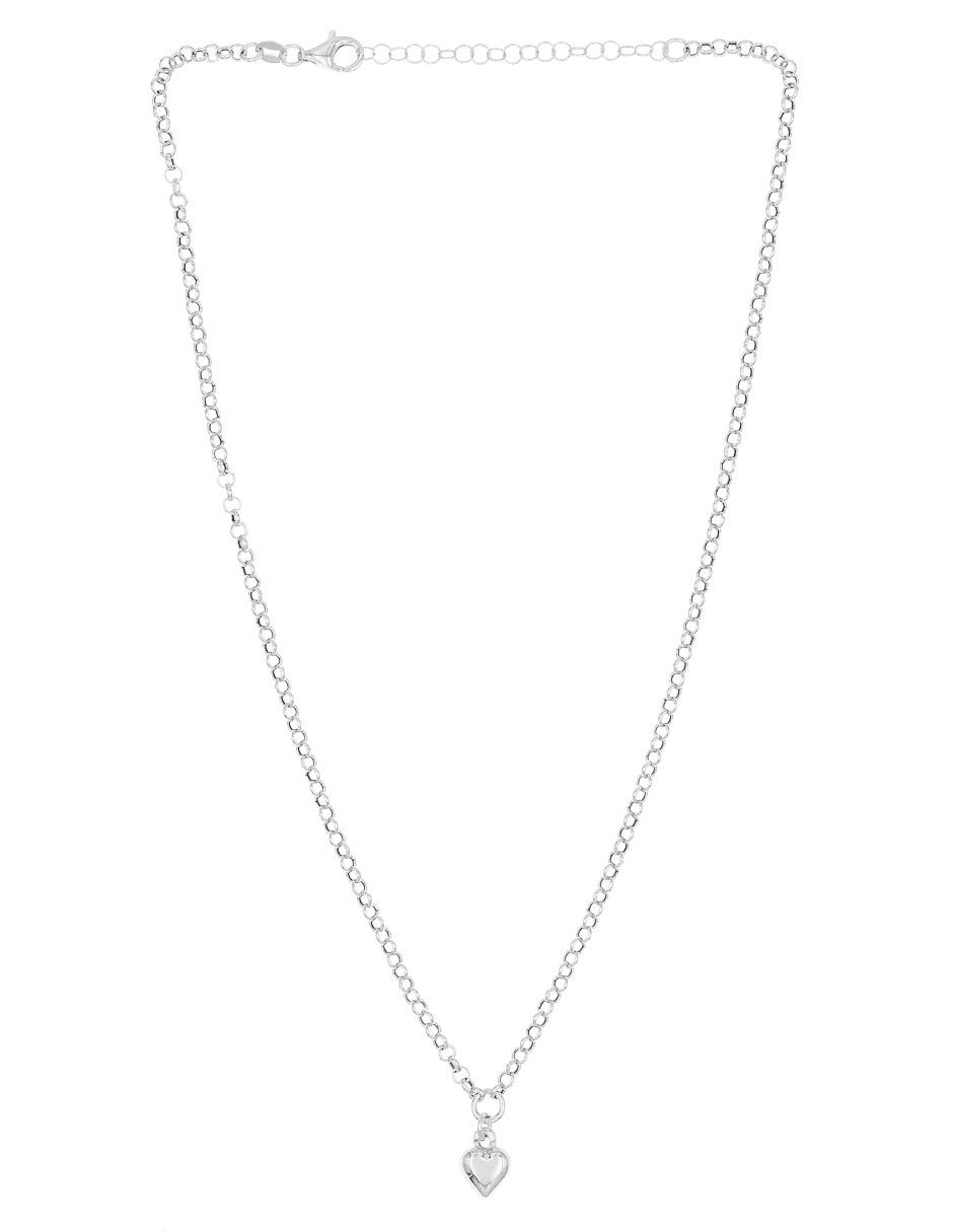 Collar de corazón de plata P 925 2