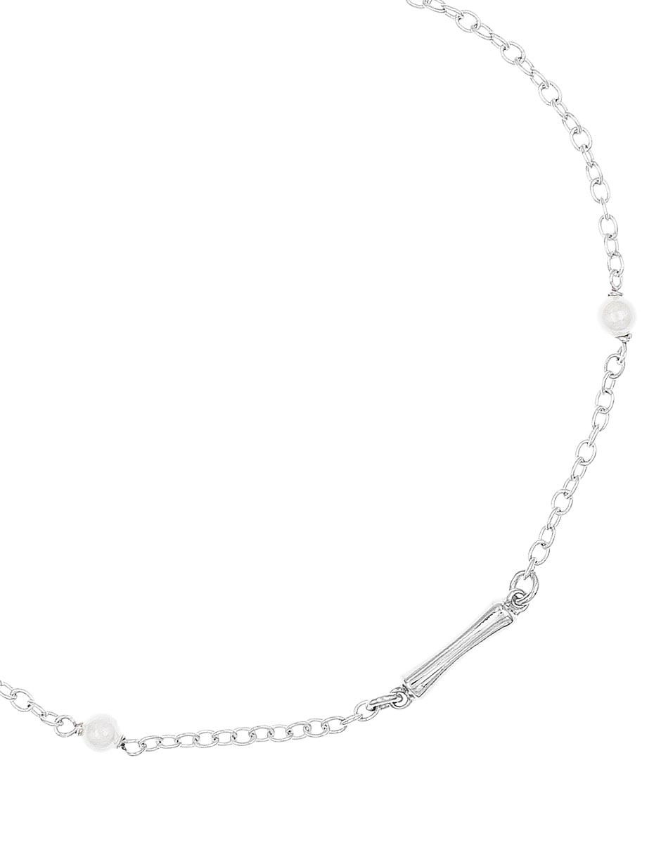 Brazalete de plata P 925 con acabado baño rodio 2