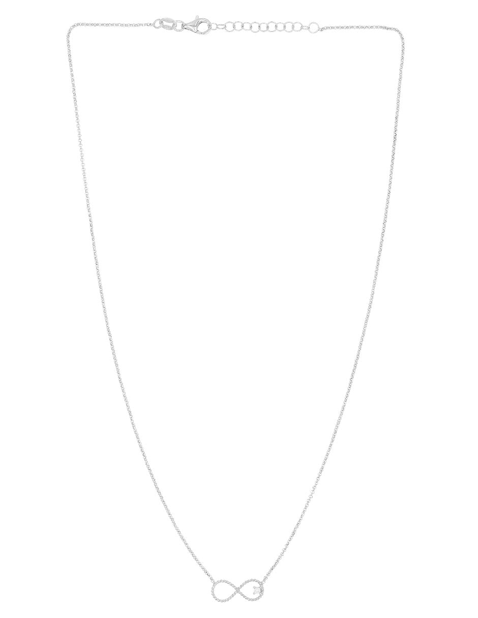 Collar de infinito de plata P 925 2