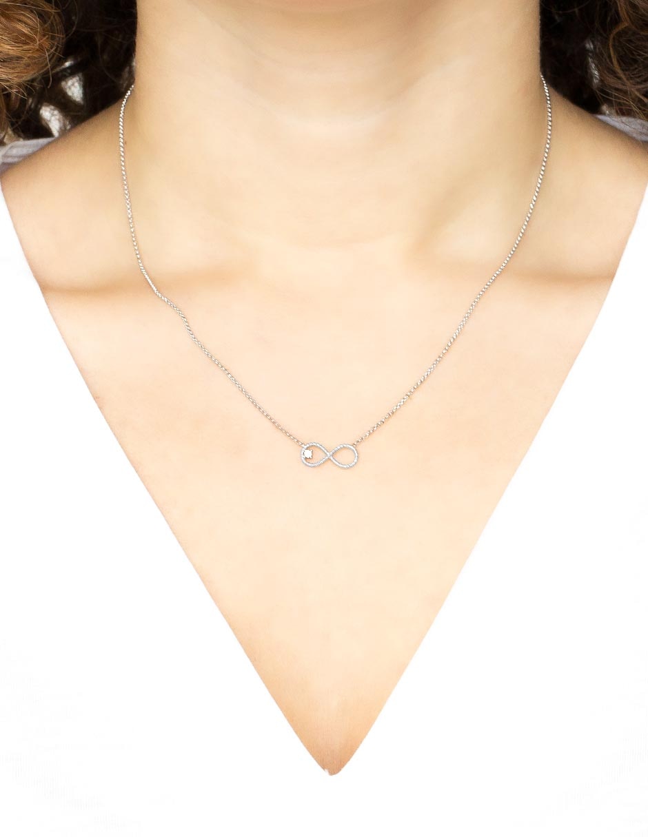 Collar de infinito de plata P 925 3