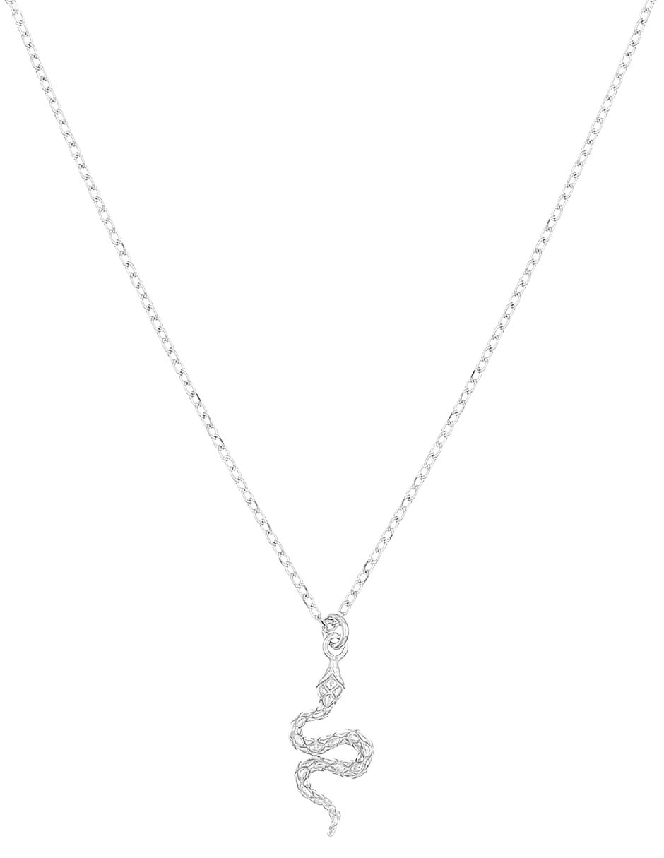 Collar con dije de serpiente de plata P 925