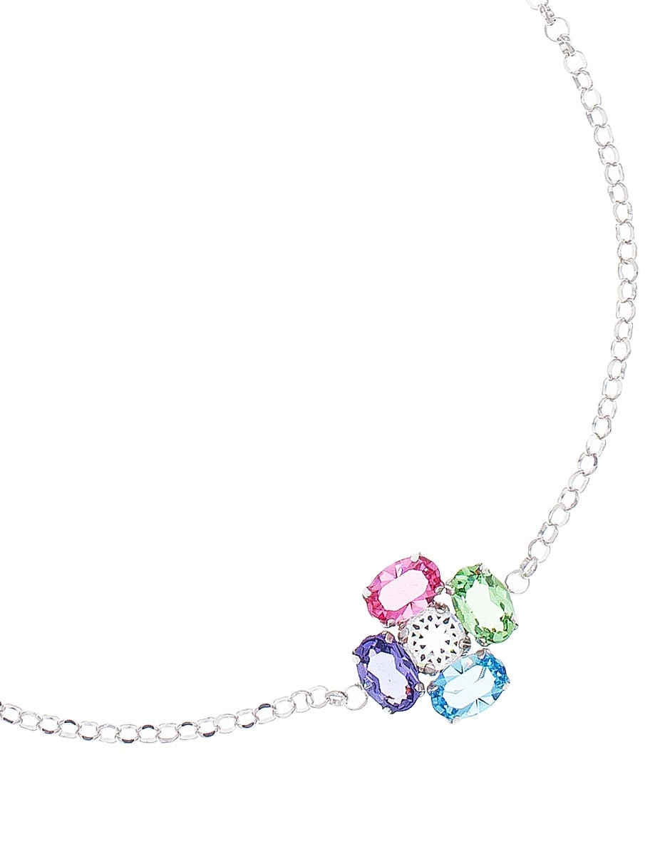 Pulsera de plata P 925 con acabado baño de rodio 2