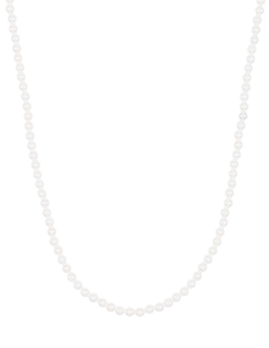 Collar de plata P 925 con acabado baño rodio