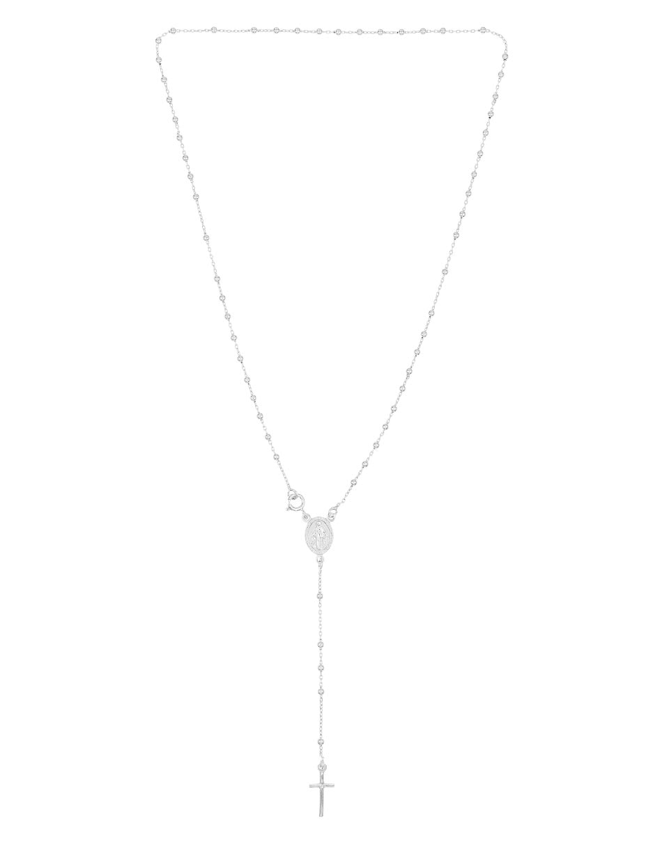 Collar virgen maria y jesus de plata P 925 2
