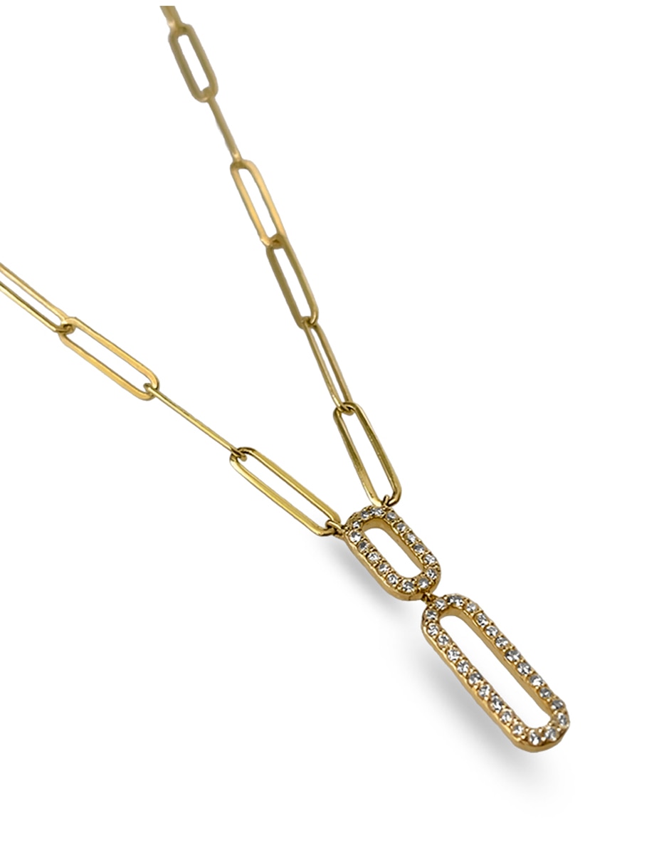 Gargantilla de eslabones de oro amarillo 14 K 2
