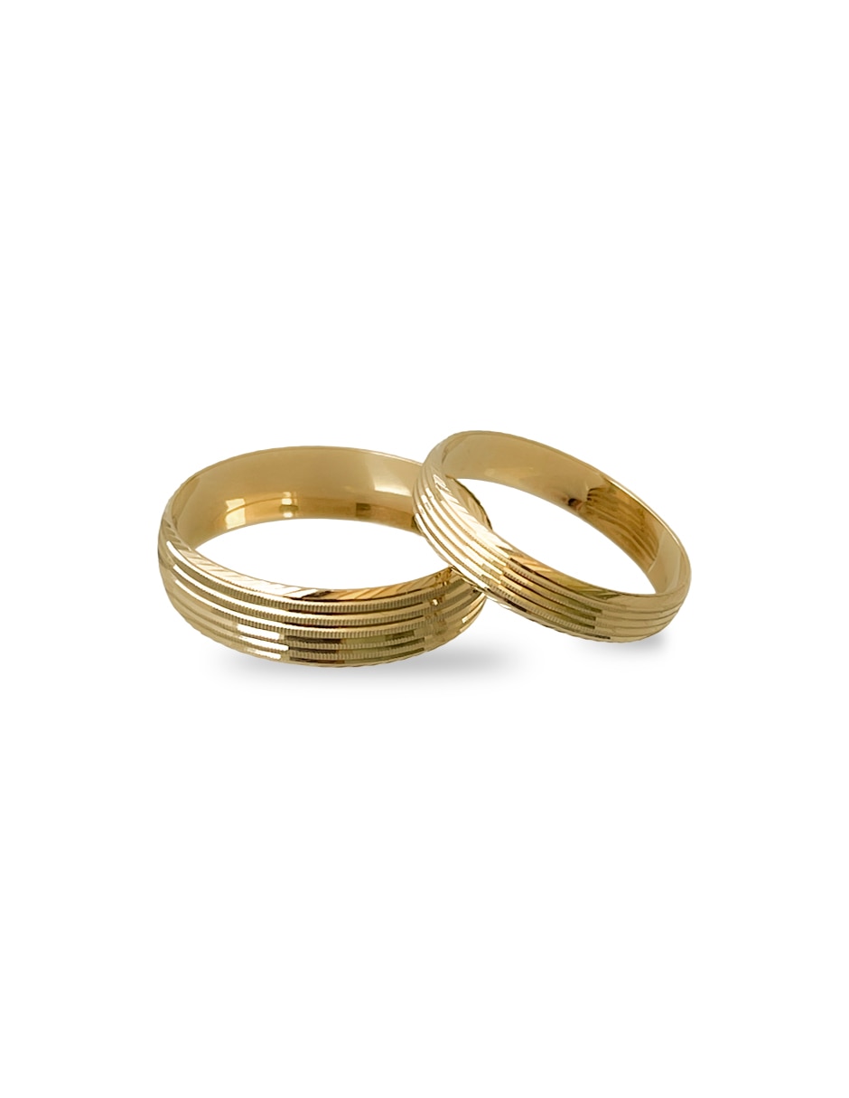 Argolla de oro amarillo 14 k 3