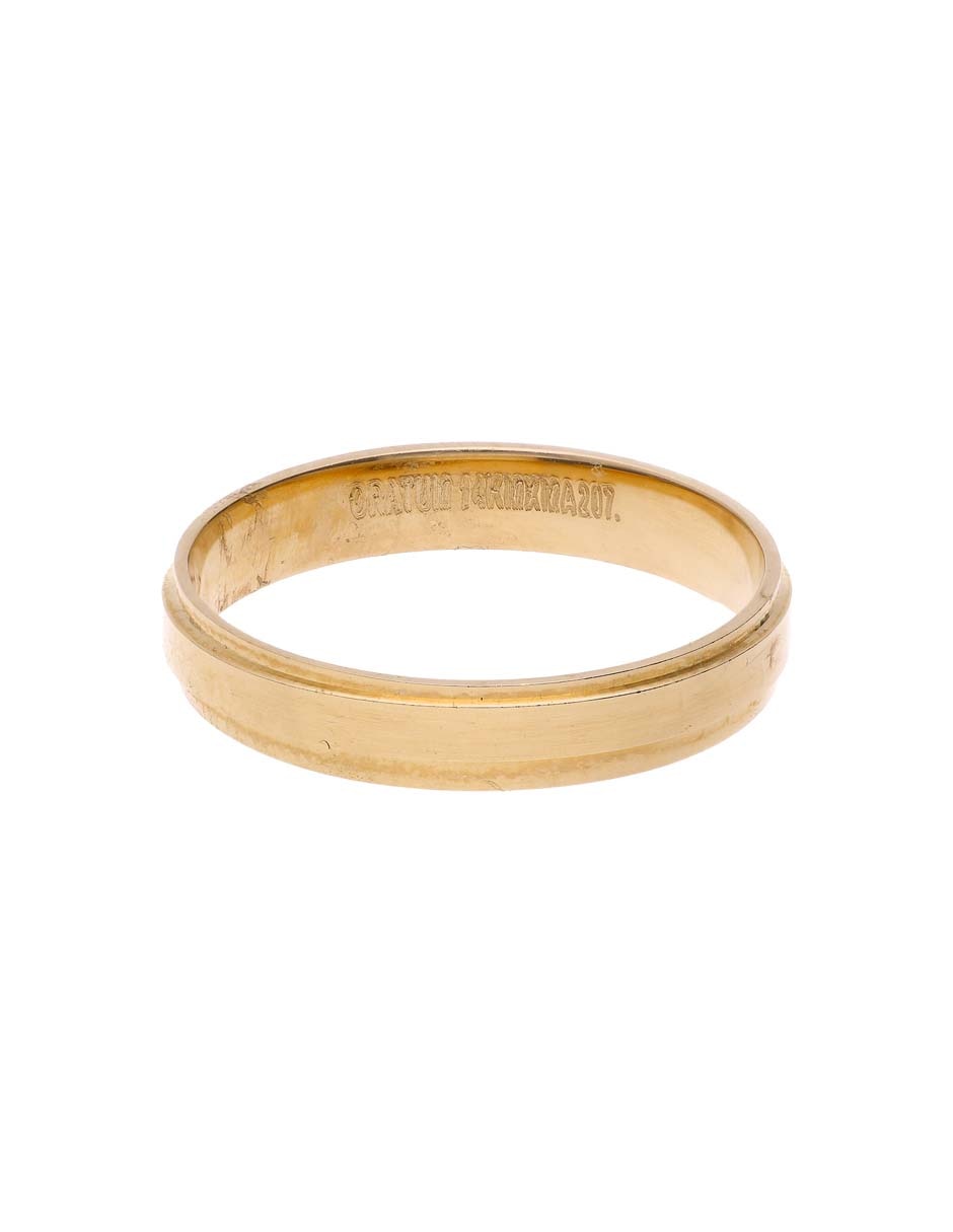 Argolla de oro amarillo 14 k