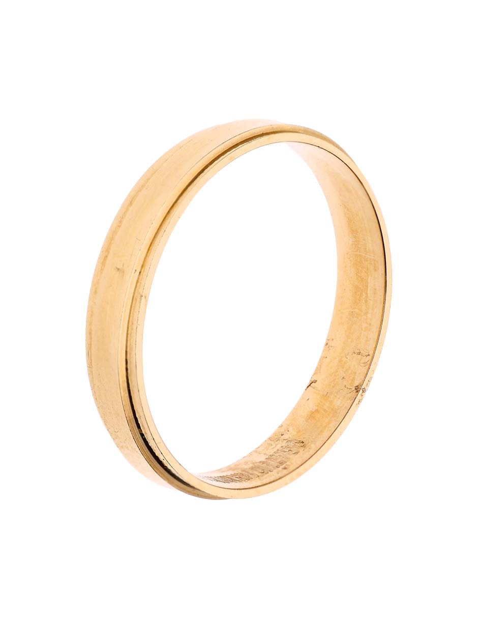 Argolla de oro amarillo 14 k 3