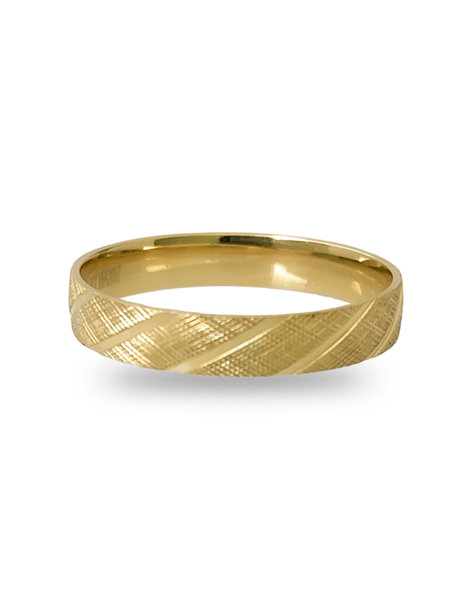 Argolla de oro amarillo 14 k
