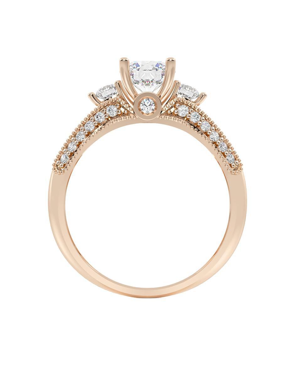 Anillo de compromiso de oro 10 k 3