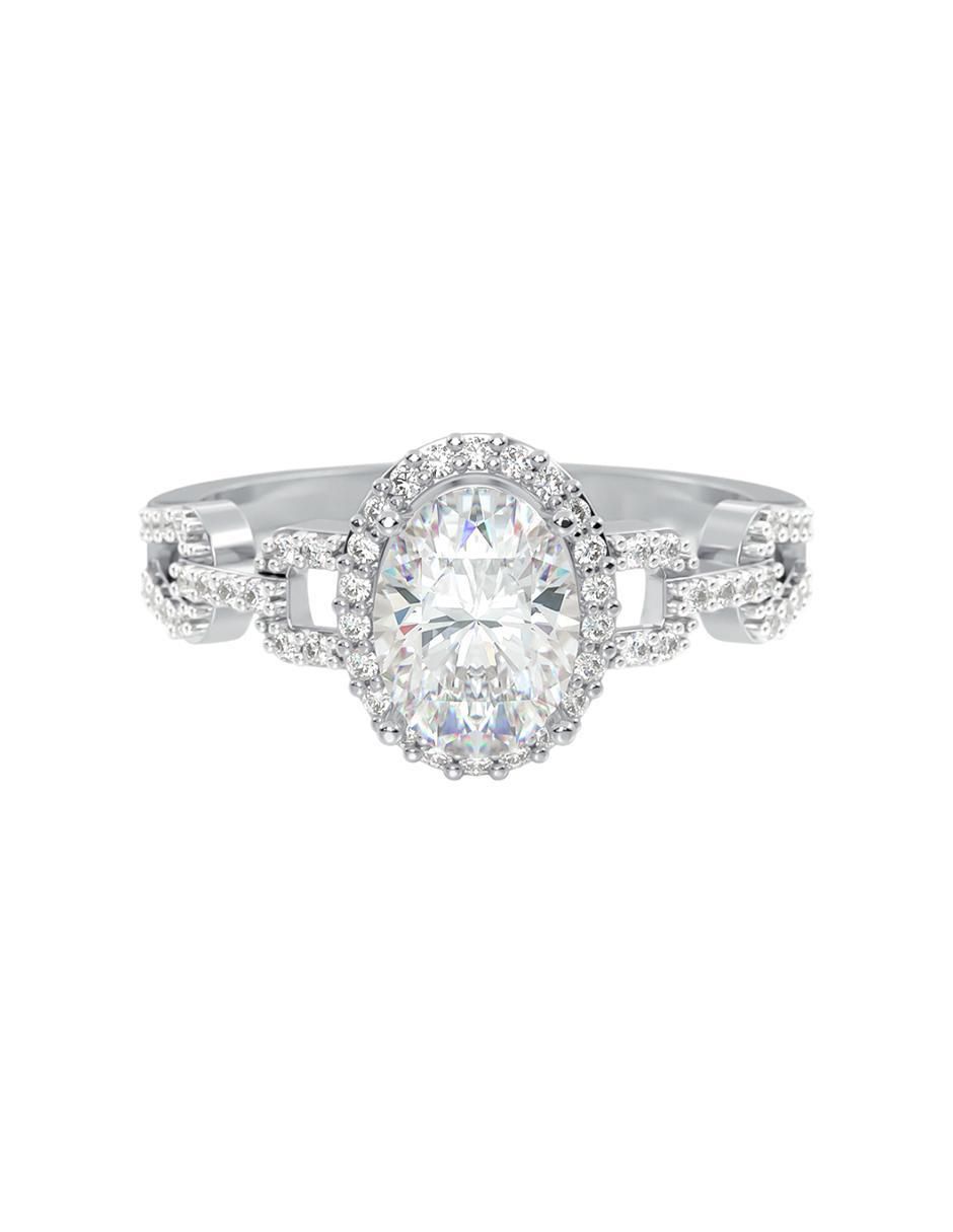 Anillo de compromiso de oro 14 k