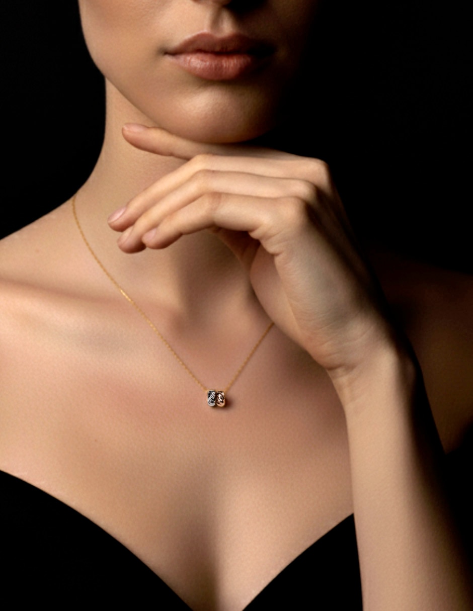 Collar con dije de oro 14 K 3