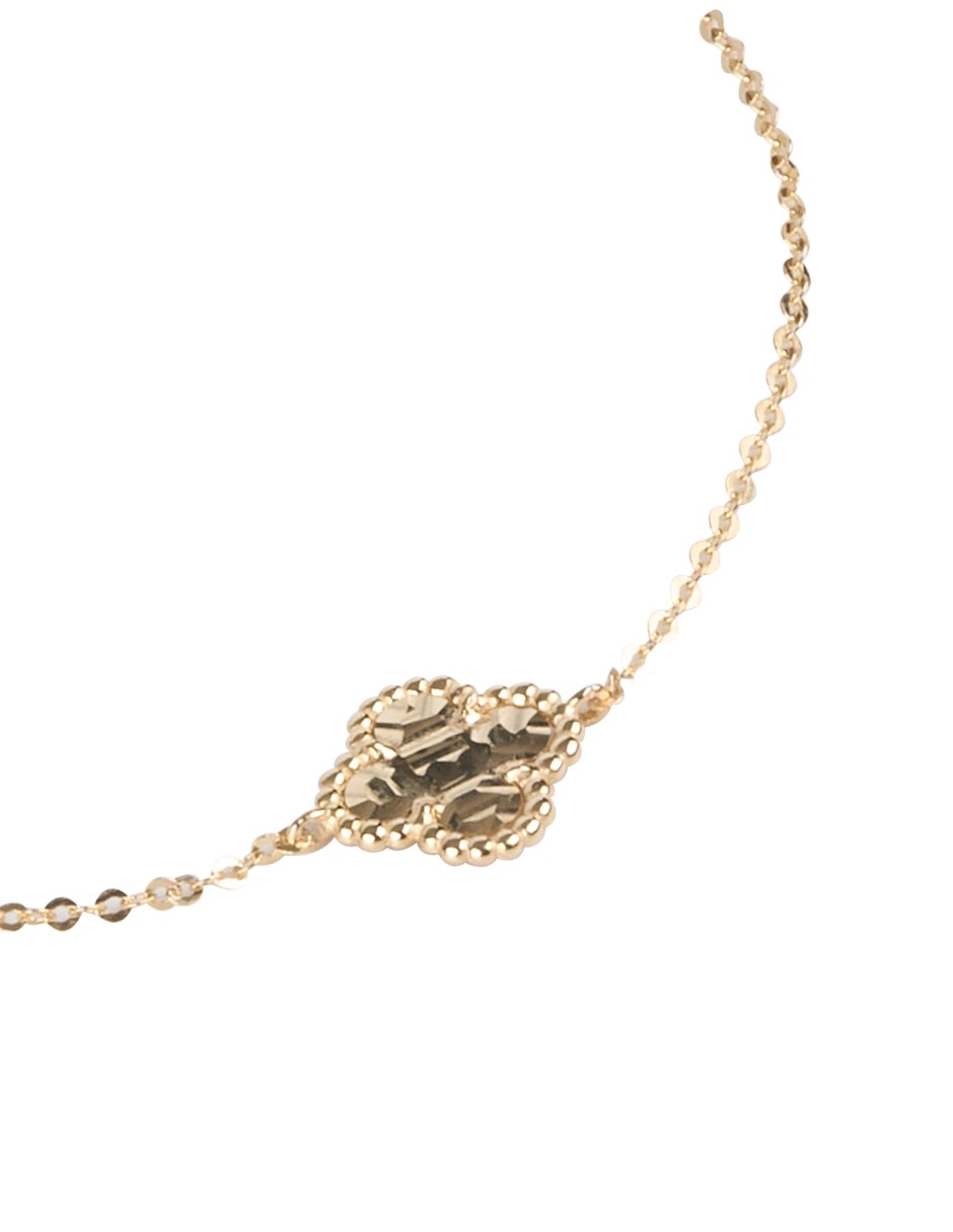 Pulsera de oro 14 k con acabado martillado 2