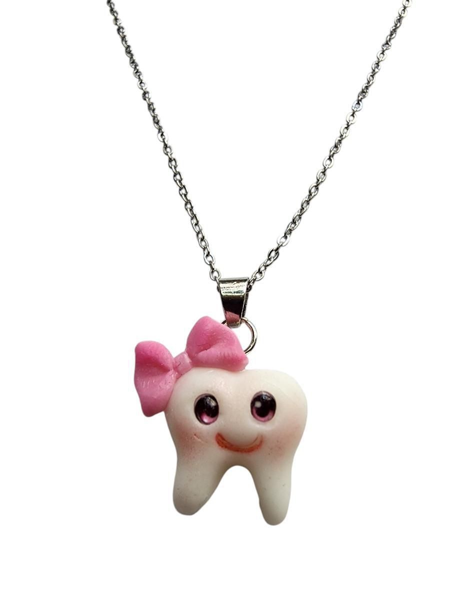 Collar con dije de muela Dentista de plata P 925