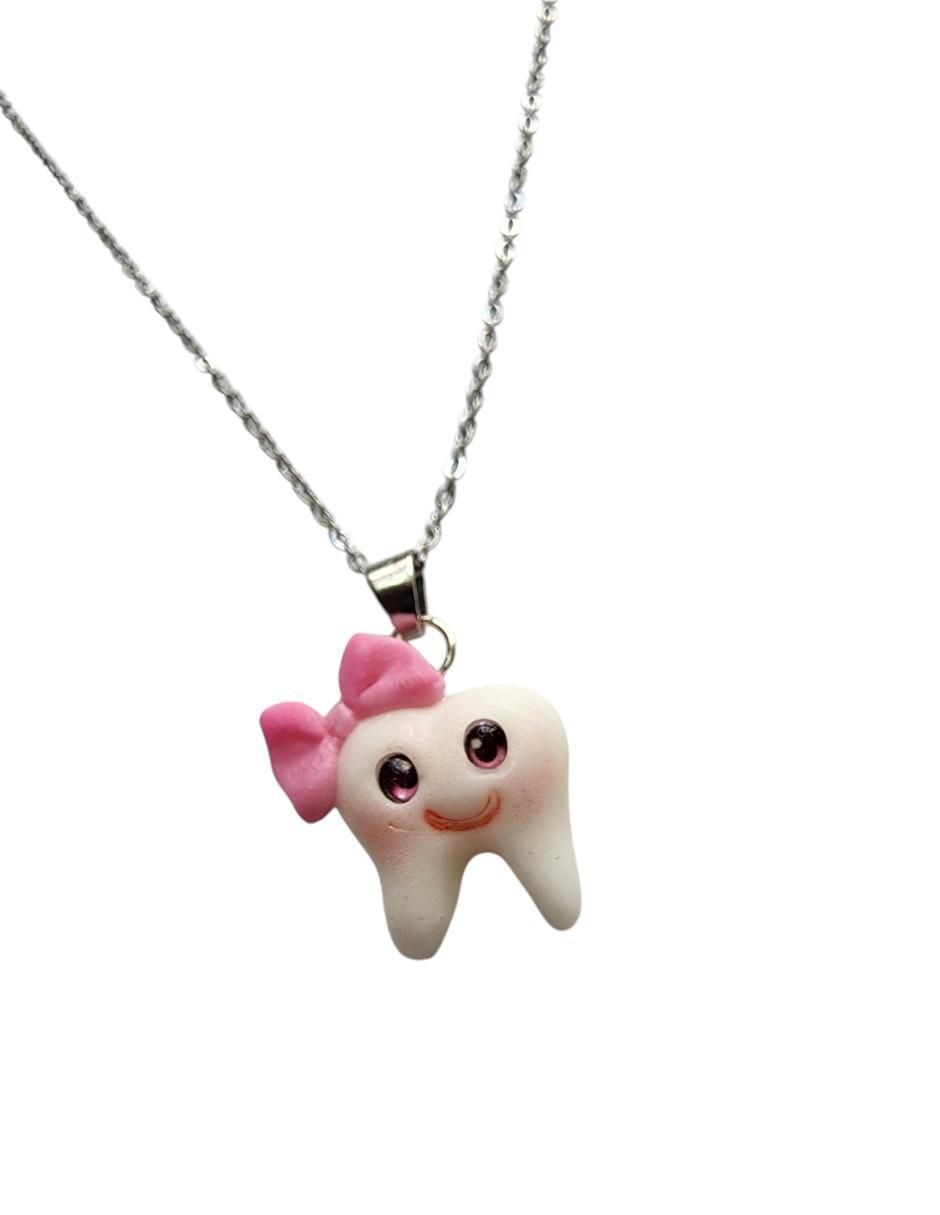 Collar con dije de muela Dentista de plata P 925 2