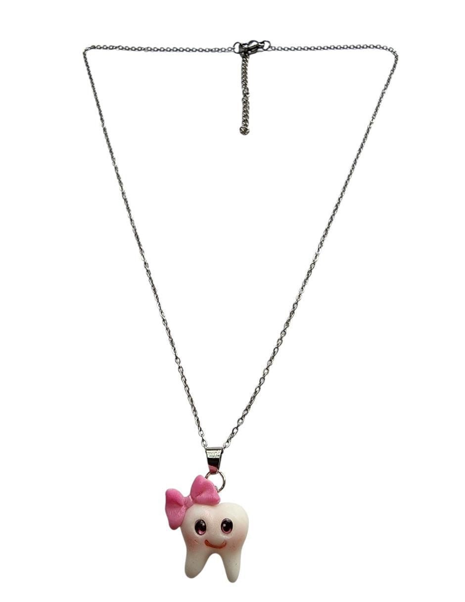 Collar con dije de muela Dentista de plata P 925 4