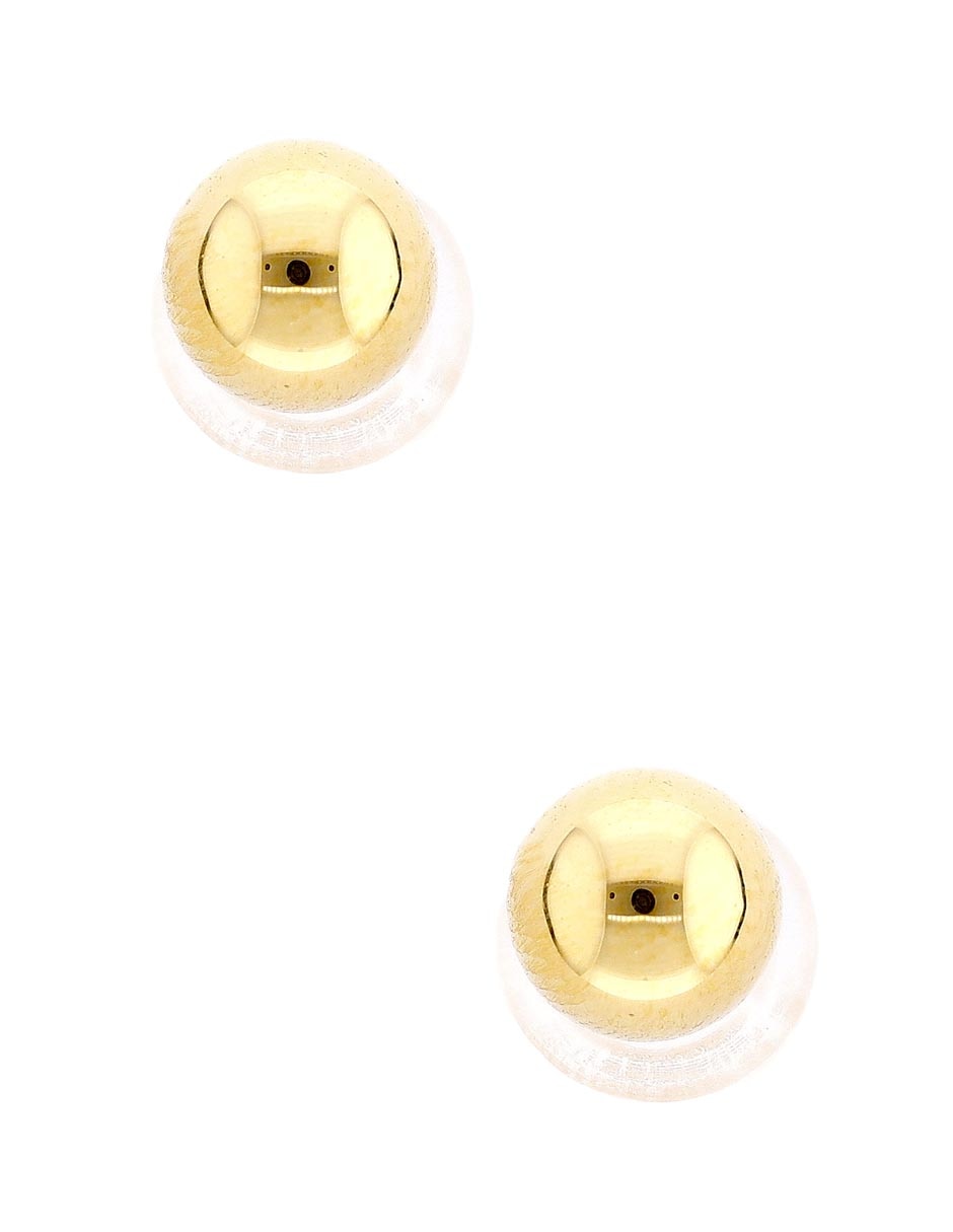 Aretes cortos de esfera con acabado pulido