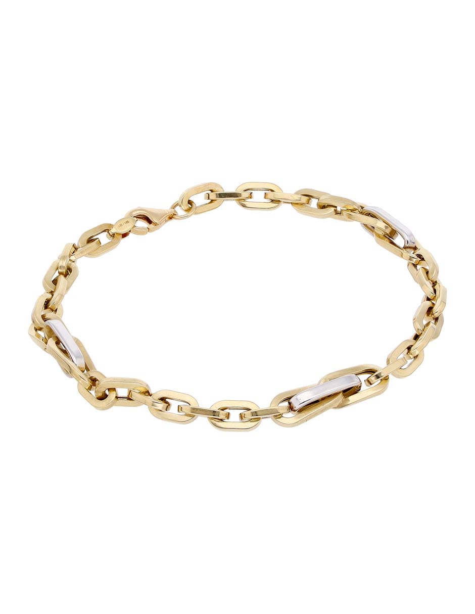 Pulsera de oro 14 K con acabado baño de oro