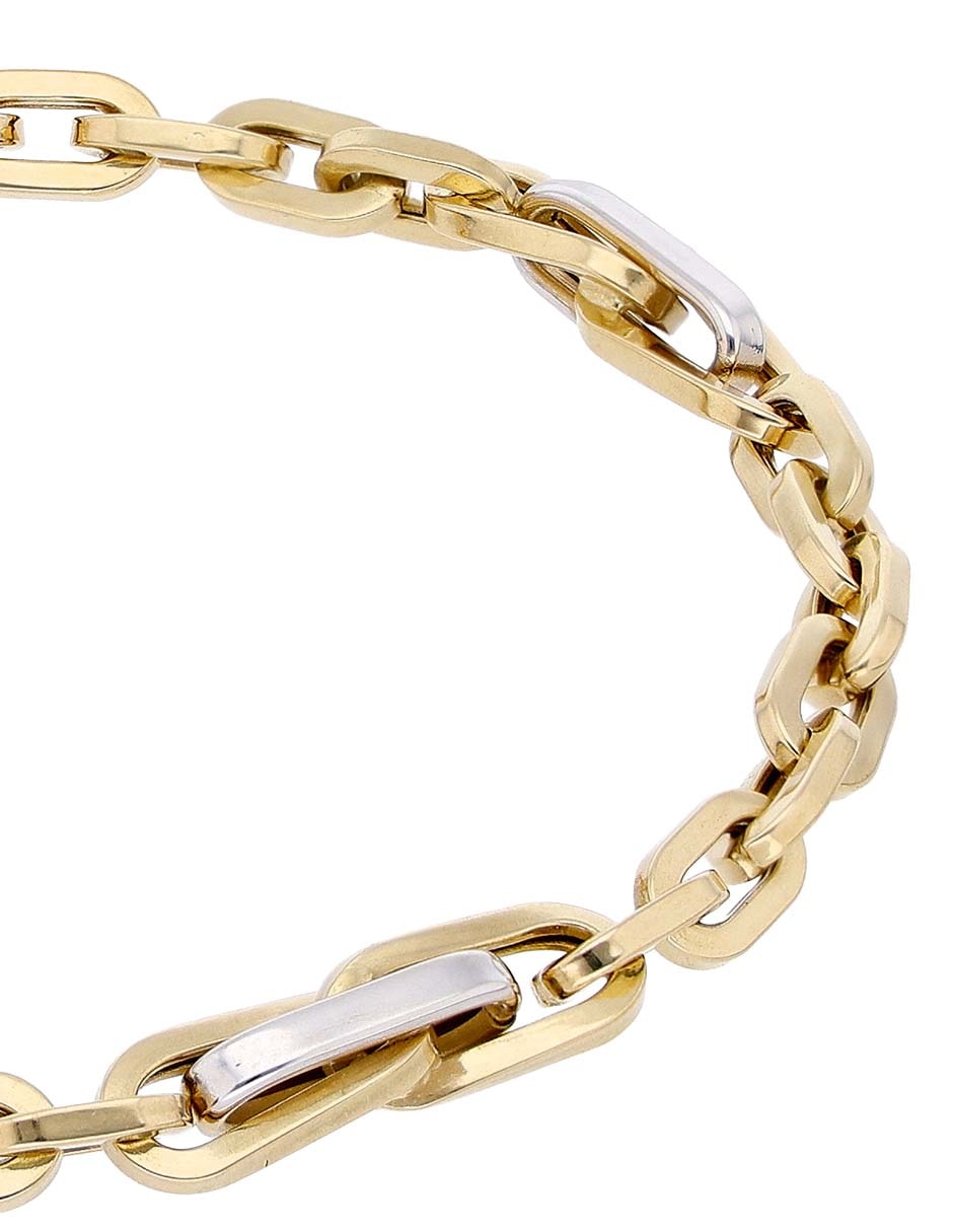 Pulsera de oro 14 K con acabado baño de oro 2