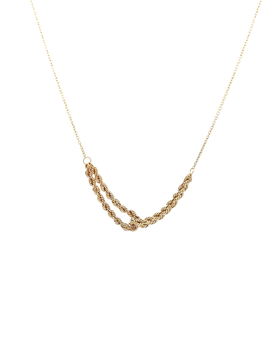 Collar de oro amarillo 14 K