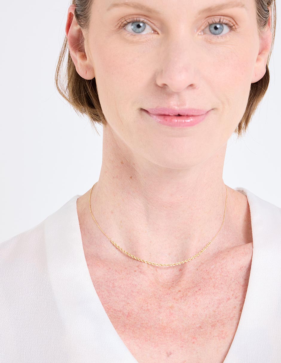 Collar de oro amarillo 14 K 3