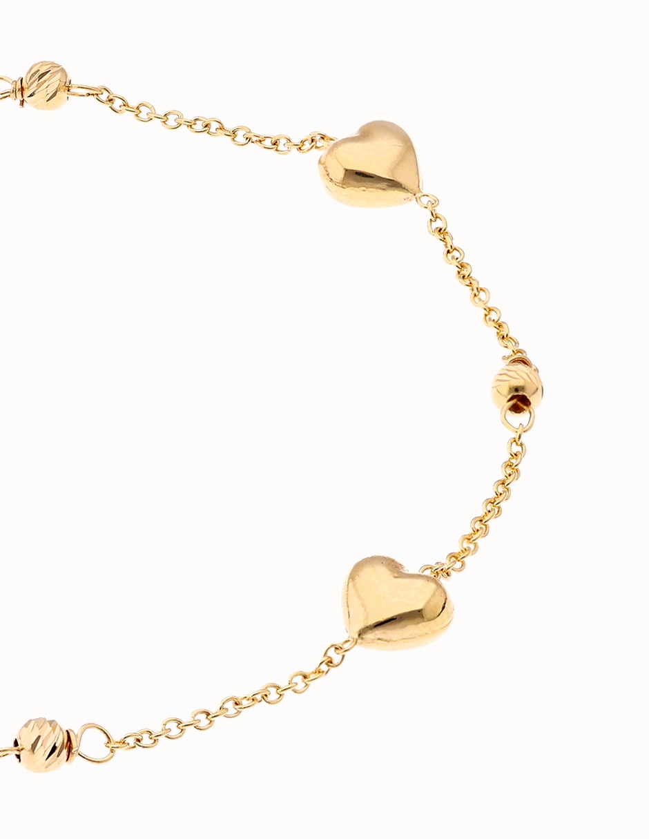 Pulsera de oro 14 K con acabado liso 2