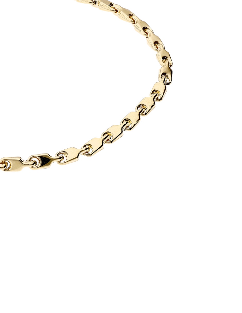 Pulsera de oro amarillo 14 K con acabado pulido 2