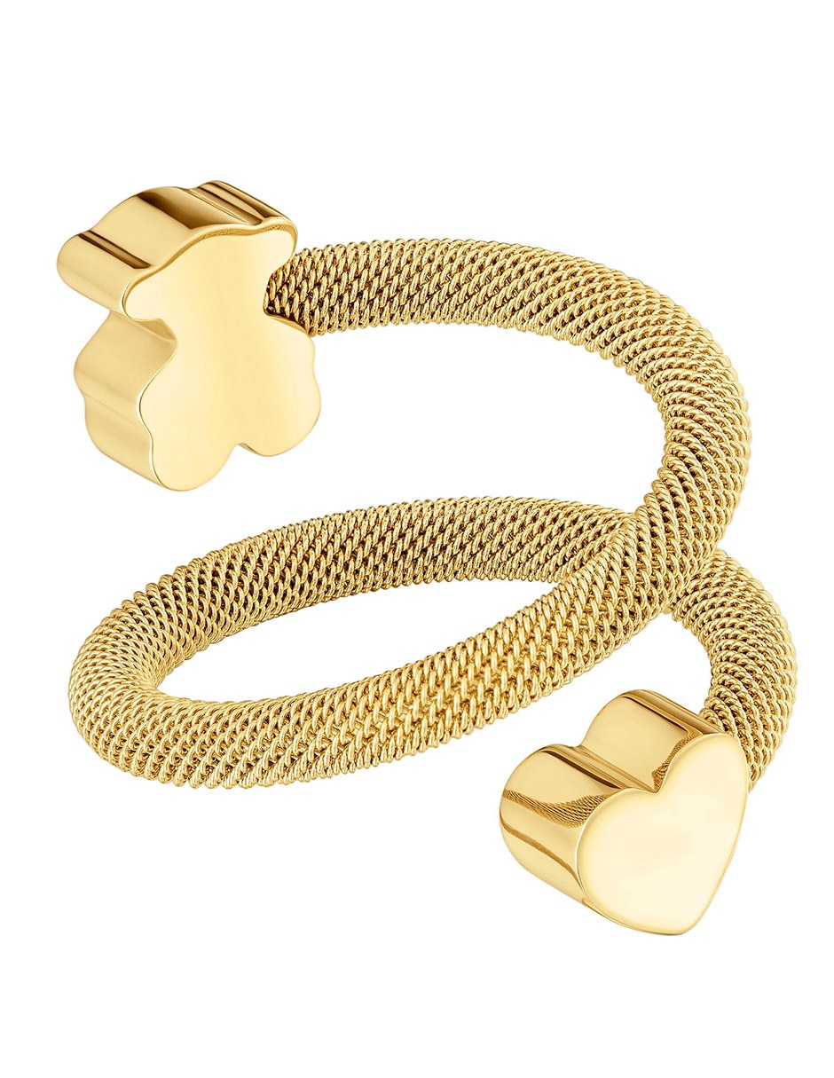 Anillo de oso Icon mesh oso P 925 de plata baño de oro Anillo de oso Icon mesh oso P 925 de plata baño de oro