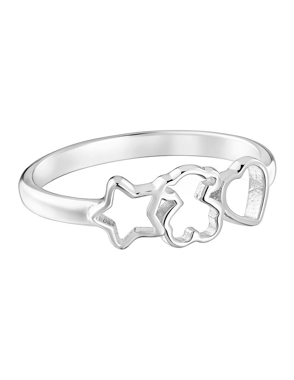 Anillo de oso Motivos P 925 de plata brillante Anillo de oso Motivos P 925 de plata brillante